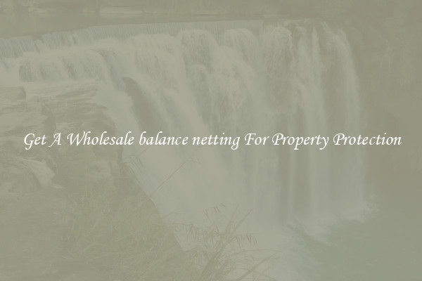 Get A Wholesale balance netting For Property Protection