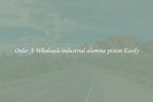 Order A Wholesale industrial alumina piston Easily