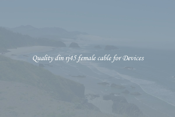 Quality din rj45 female cable for Devices
