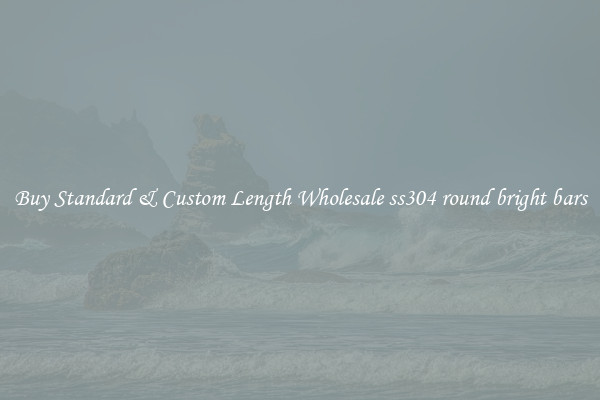 Buy Standard & Custom Length Wholesale ss304 round bright bars