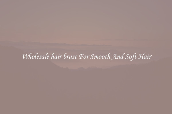 Wholesale hair brust For Smooth And Soft Hair
