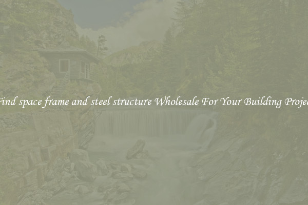 Find space frame and steel structure Wholesale For Your Building Project