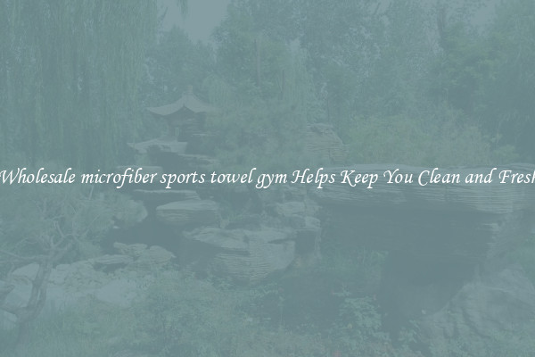 Wholesale microfiber sports towel gym Helps Keep You Clean and Fresh