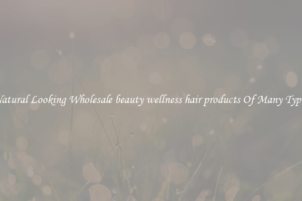 Natural Looking Wholesale beauty wellness hair products Of Many Types